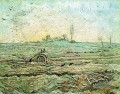 The Plough und die Egge nach Hirse Vincent van Gogh